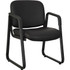 SP RICHARDS Lorell 84577  Bonded Leather Guest Chair, Black