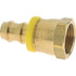 Dixon Valve & Coupling 2870814C Barbed Push-On Hose Female Connector: 7/8" UNF, Brass, 1/2" Barb