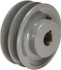 TB Wood's 2BK401 1" Bore Diam, 3.95" OD, Finished Bore Two Groove Sheave