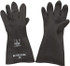 SHOWA 55-10 Chemical Resistant Gloves: X-Large, 40 mil Thick, Latex, Unsupported