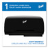 KIMBERLY-CLARK PROFESSIONAL Scott® 09608 Essential Coreless Twin Jumbo Roll Tissue Dispenser, 20 x 6 x 11, Black
