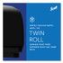 KIMBERLY-CLARK PROFESSIONAL Scott® 09608 Essential Coreless Twin Jumbo Roll Tissue Dispenser, 20 x 6 x 11, Black
