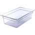 CFS BRANDS Carlisle 10202B07 StorPlus Polycarbonate Food Pan, 19.4 qt, 12.5 x 20.75 x 6, Clear, Plastic