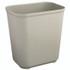 RUBBERMAID COMMERCIAL PROD. 2543 GRA Fire Resistant Wastebasket, 7 gal, Fiberglass, Gray