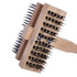 CFS BRANDS Carlisle 4029400 Sparta Broiler Master Grill Brush and Scraper with Handle, Metal Bristles, 48" Natural Wood Handle