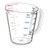 CFS BRANDS Carlisle 4314207 Commercial Measuring Cup, 1 pt, Plastic, Clear