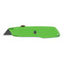 BLACK & DECKER/INDUS. CONST. 680-10-179 Interlock High Viz Retractable Utility Knife, 5-7/8 in L, Carbon Steel, Green