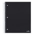 OFFICE DEPOT OD714900  Brand Stellar Poly Notebook, 8-1/2in x 11in, 3 Subject, College Ruled, 150 Sheets, Black