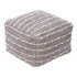 GFH ENTERPRISES INC. AMBPF032-2014 Anji Mountain Georgette Pouf Ottoman, Gray/Ivory