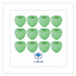 BOARDWALK GEMHMI Gem Urinal Deodorizer Screen, Herbal Mint Scent, Green, 12/Box