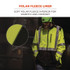 TENACIOUS HOLDINGS, INC. ergodyne® 23524 GloWear 8353 Class 3 Hi-Vis Softshell Water-Resistant Jacket, Large, Lime