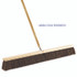 BOARDWALK 20136 Floor Brush Head, 3.25" Brown Palmyra Fiber Bristles, 36" Brush