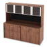 ALERA VA287215WA Alera Valencia Series Hutch with Doors, 4 Compartments, 70.63w x 15d x 35.38h, Modern Walnut