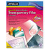 APOLLO AUDIO VISUAL CG7033S Quick-Dry Color Inkjet Transparency Film, 8.5 x 11, 50/Box