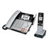 VTECH COMMUNICATIONS AT&T® TL86103 Connect to Cell TL86103 Two-Line Corded/Cordless Phone, Corded Base Station and 1 Additional Handset, Black/Silver