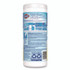 CLOROX SALES CO. 01594EA Disinfecting Wipes, Bleach Free Cleaning Wipes, 1-Ply, 7 x 8, Crisp Lemon, White, 35/Canister
