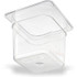 CFS BRANDS Carlisle 3068507 StorPlus Polycarbonate Food Pan, 2.5 qt, 6.38 x 6.75 x 6, Clear, Plastic