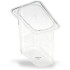 CFS BRANDS Carlisle 3068807 StorPlus Polycarbonate Food Pan, 1.4 qt, 4.25 x 6.93 x 6, Clear, Plastic