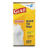 CLOROX SALES CO. Glad® 15931 Tall Kitchen Quick-Tie Bags, 13 gal, 0.66 mil, 23.75" x 28", White, 200/Box