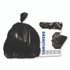 HERITAGE W8046AKX01 Linear Low-Density Can Liners, 45 gal, 1.5 mil, 40" x 46", Black, Flat Pack, 125/Carton