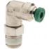 Parker 12539 Push-To-Connect Tube to Male & Tube to Male NPT Tube Fitting: Male Swivel Elbow, 1/8" Thread, 1/8" OD