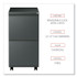 ALERA PBFFCH File Pedestal with Full-Length Pull, Left or Right, 2 Legal/Letter-Size File Drawers, Charcoal, 14.96" x 19.29" x 27.75"