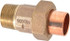 NIBCO B260250 Cast Copper Pipe Union: 3/4" Fitting, C x M, Pressure Fitting