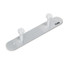 SAFCO PRODUCTS 4200 Nail Head Wall Coat Rack, Two Hooks, Metal, 12w x 2.75d x 2h, Satin
