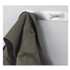 SAFCO PRODUCTS 4200 Nail Head Wall Coat Rack, Two Hooks, Metal, 12w x 2.75d x 2h, Satin