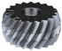 MSC GKLV220 Convex Knurl Wheel: 5/8" Dia, 90 ° Tooth Angle, 20 TPI, Diagonal, Cobalt