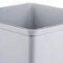 RUBBERMAID COMMERCIAL PROD. 3958 GRA Untouchable Square Waste Receptacle, 35 gal, Plastic, Gray