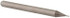 Accupro 12276792 Square End Mill: 0.015" Dia, 0.045" LOC, 4 Flutes, Solid Carbide