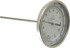 Wika 50090A005G4 Bimetal Dial Thermometer: 0 to 200 ° F, 9" Stem Length