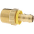 Parker 30182-12-8B Barbed Push-On Hose Male Connector: 3/4" Male NPTF, Brass, 1/2" Barb