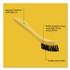 RUBBERMAID COMMERCIAL PROD. 9B56 BLA Synthetic-Fill Tile and Grout Brush, Black Plastic Bristles, 2.5" Brush, 8.5" Yellow Plastic Handle