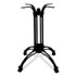 JMC FURNITURE 106C32322 Topalit Tables, Square, 32 x 32 x 29, Silver Top, Black Aluminum Base/Legs