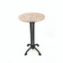 JMC FURNITURE 106P24R7 Topalit Tables, Round, 24" dia x 44"h, Washington Pine Top, Black Iron Base/Legs