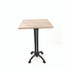 JMC FURNITURE 106P32327 Topalit Tables, Square, 32 x 32 x 44, Washington Pine Top, Black Iron Base/Legs