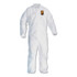 SMITH AND WESSON KleenGuard™ 46104 A30 Elastic-Back and Cuff Coveralls, X-Large, White, 25/Carton