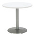 KFI STUDIOS 811774036696 Pedestal Table with Four Black Kool Series Chairs, Round, 36" Dia x 29h, Designer White