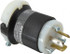 Hubbell Wiring Device-Kellems HBL9965C Locking Inlet: Plug, Industrial, Non-NEMA, 125 & 250V, Black & White