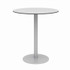 KFI STUDIOS 840031918505 Eveleen Outdoor Bistro Patio Table with Four Mocha Powder-Coated Polymer Barstools, Round, 41"h, Gray