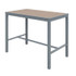 KFI STUDIOS 840031925190 Eveleen Outdoor Bistro Patio Table with Four Mocha Powder-Coated Polymer Barstools, 32 x 55, Mocha