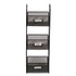 SAFCO PRODUCTS 3290BL Onyx Breakroom Organizers, 3 Compartments, 6 x 6 x 18, Steel Mesh, Black