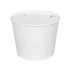 KARAT BY LOLLICUP CFB85WBNDL Food Bucket with Lid, 85 oz, 7.36" Diameter x 6" h, White, Paper, 180/Carton