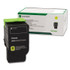 LEXMARK INT'L, INC. 78C1UY0 78C1UY0 Return Program Toner, 7,000 Page-Yield, Yellow