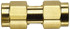 Pomona 72964 Coaxial Connectors; Connector Type: Plug to Plug Coupler ; Impedance (Ohms): 50 ; Body Orientation: Straight ; Contact Material: Brass ; Contact Plating: Gold ; Body Material: Brass