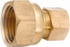 ANDERSON METALS 754822-0606 Lead Free Brass Flared Tube Female Flare x Compression with Nut & Sleeve: 3/8" Tube OD, 45 ° Flared Angle