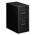 ALERA HVF1529BL Two-Drawer Economy Vertical File, 2 Letter-Size File Drawers, Black, 15" x 25" x 28.38"