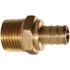 Jones Stephens C76034LF Brass Pipe Male Adapter: 1/2 x 1/2" Fitting, PEX, Lead Free